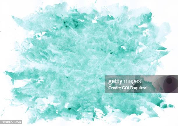 green paint splashed on white surface - abstract huge stain imprinted the middle part of the rectangular card - a composition full of imperfection and energy - messy art background stock vector illustration with 3d effect - wrinkled stock illustrations