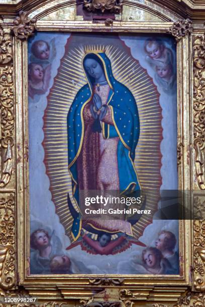 an image of our lady of guadalupe - virgen de guadalupe stock pictures, royalty-free photos & images