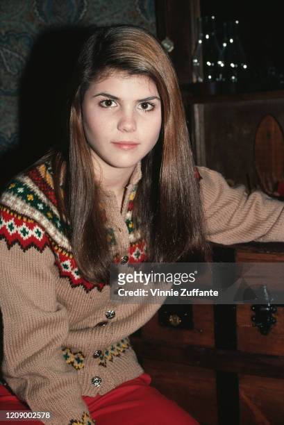American actress, model, and producer Lori Loughlin, US, November 1980.