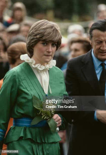 Lady Diana Spencer, later Diana, Princess of Wales visits Broadlands in Romsey, England, May 1981.