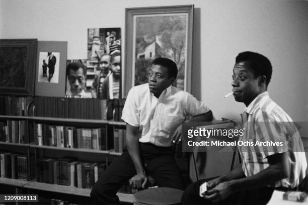 American novelist and activist James Baldwin , USA, October 1963.