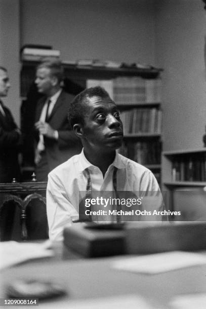 American novelist and activist James Baldwin , USA, October 1963.