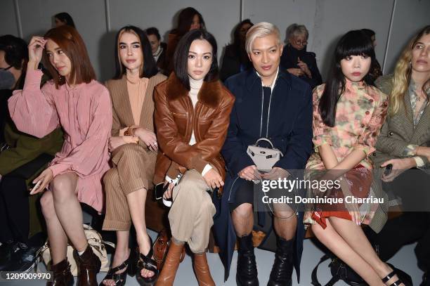 Yoyo Cao, Brittany Xavier, Bryan Boy and Suzie Law and a guest attend the Chloe show as part of the Paris Fashion Week Womenswear Fall/Winter...