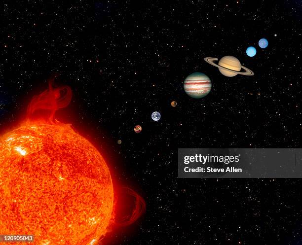 stockillustraties, clipart, cartoons en iconen met planets of the solar system - mars planet