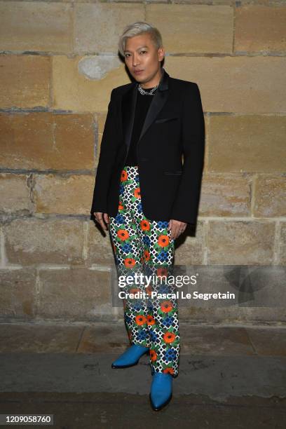 Bryan Boy arrives at the Paco Rabanne show at La Conciergerie as part of the Paris Fashion Week Womenswear Fall/Winter 2020/2021 on February 27, 2020...