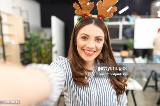 a new perspective - christmas office party stock pictures, royalty-free photos & images