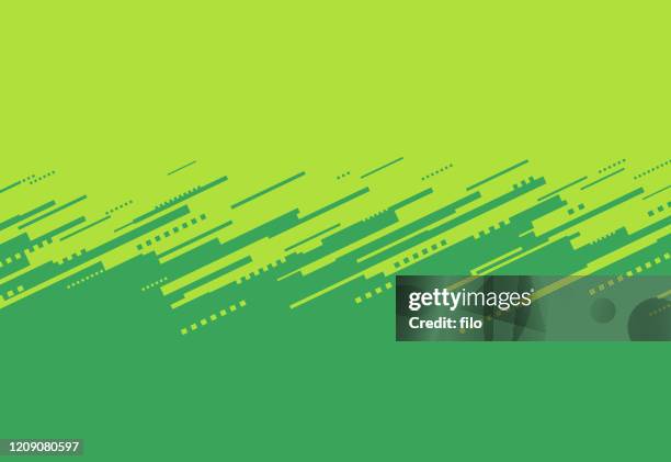 stockillustraties, clipart, cartoons en iconen met groene abstracte grens - kloof