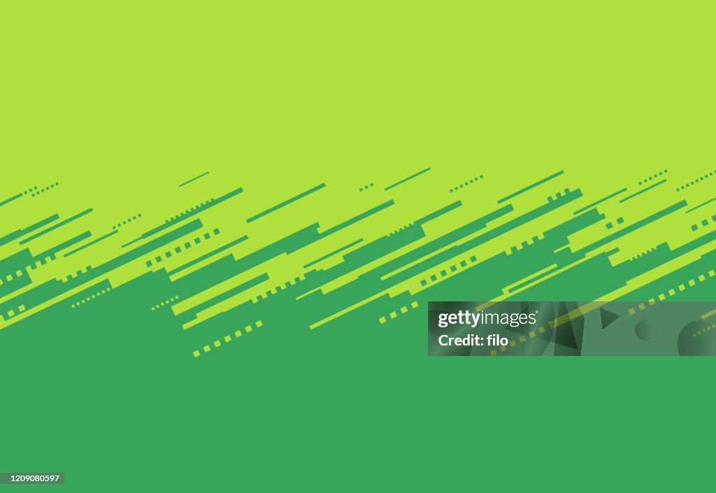 Green Abstract Border