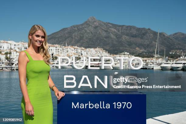 Lady Kitty Spencer attends 'Puerto Banus' 50th Anniversary on February 27, 2020 in Marbella, Spain.