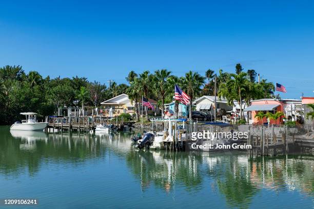 The small coastal town of Goodland on Marco Island.