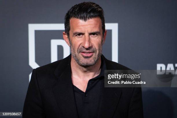 Luis Figo attends DAZN 1st anniversary event at Callao Cinema on February 27, 2020 in Madrid, Spain.