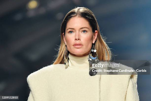 Doutzen Kroes walks the runway during the Isabel Marant show as part of the Paris Fashion Week Womenswear Fall/Winter 2020/2021 on February 27, 2020...