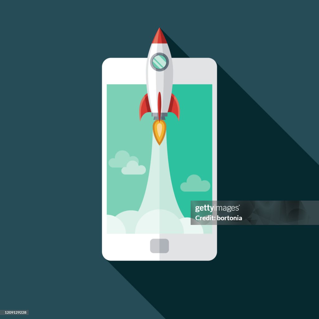 Rocket Blastoff Icon