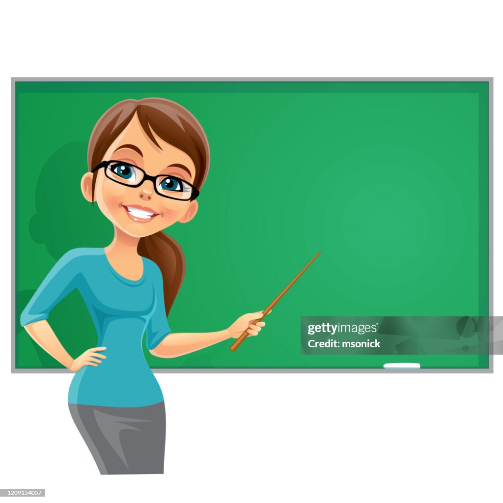 Teacher With A Pointer High-Res Vector Graphic - Getty Images