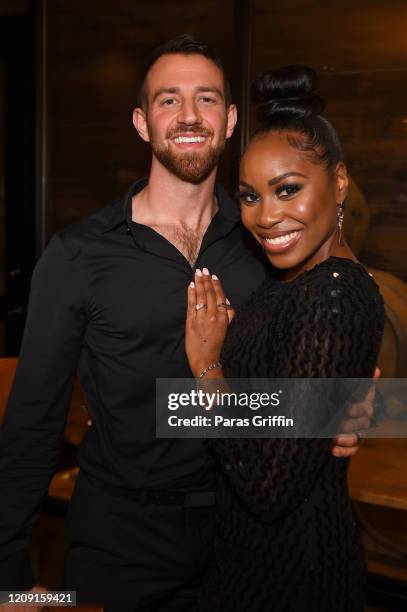 Cameron Hamilton and Lauren Speed attend "Love Is Blind" Atlanta screening & reception at City Winery on February 27, 2020 in Atlanta, Georgia.