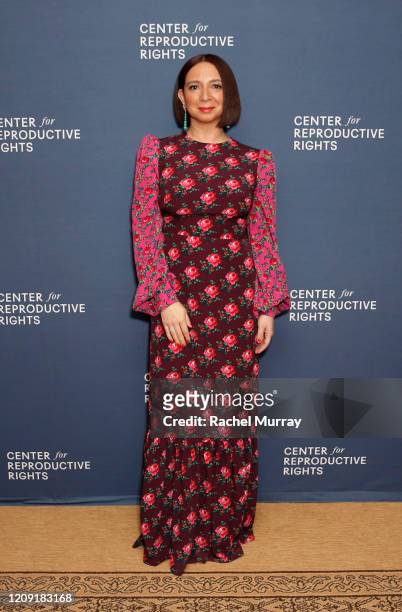 Maya Rudolph attends The Center for Reproductive Rights 2020 Los Angeles Benefit on February 27, 2020 in Beverly Hills, California.