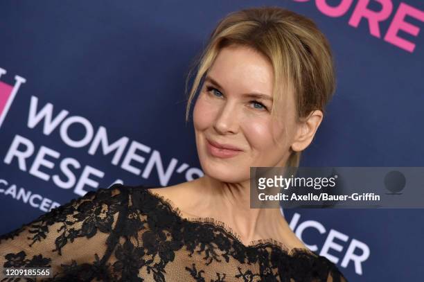 Renee Zellweger attends The Women's Cancer Research Fund's An Unforgettable Evening 2020 at Beverly Wilshire, A Four Seasons Hotel on February 27,...