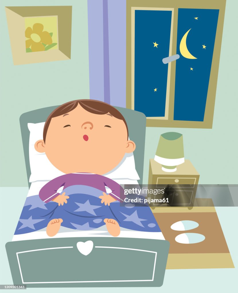 Boy Sleeping High-Res Vector Graphic - Getty Images