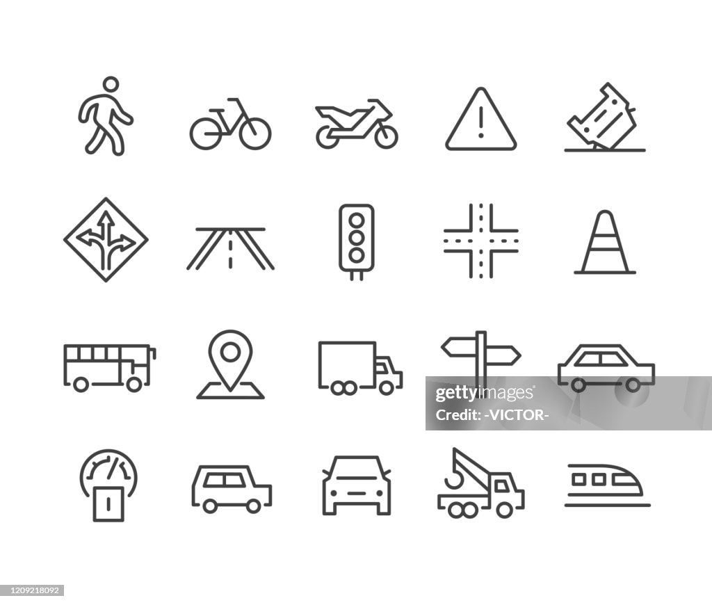 Traffic Icons - Classic Line Series