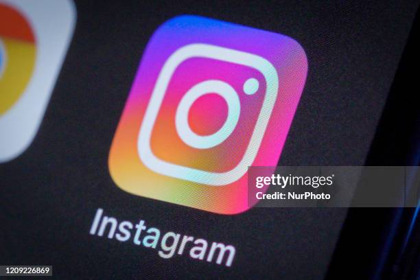 The Instagram photo sharing application is seen on an iPhone 11 Pro Max in this illustration photo in Warsaw, Poland on April 4, 2020.