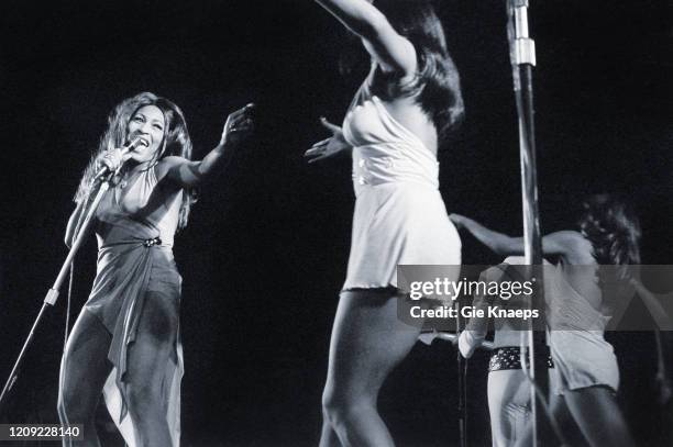 Ike and Tina Turner, Tina Turner, Ike Turner, The Ikettes, De Doelen, Rotterdam, Holland, 12 November 1972.