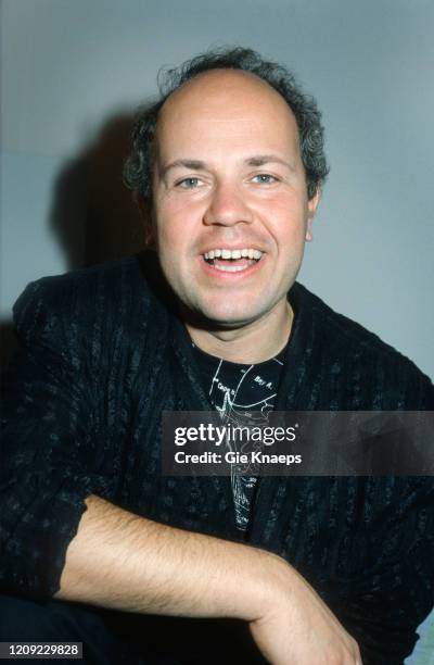 Portrait of Jan Hammer, Diamond Awards Festival, Sportpaleis, Antwerpen, Belgium, 27 November 1987.