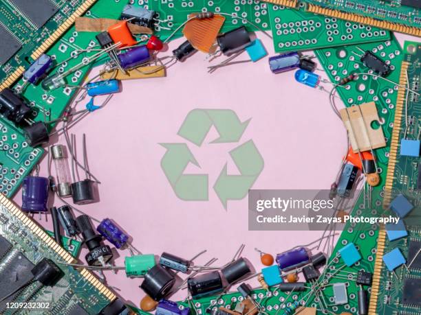 e-waste - circulaire economie stockfoto's en -beelden