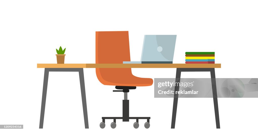 Empty no people bank office concept. Vector flat cartoon graphic design illustration