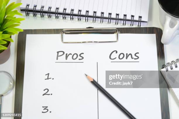 pros and cons - adversity word stock pictures, royalty-free photos & images