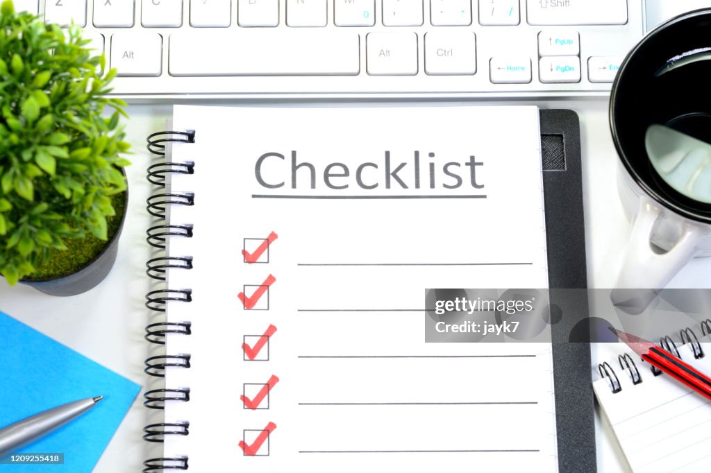 Checklsit Picture Checklist High-Res Stock Photo - Getty Images