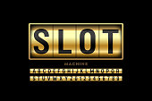 Slot machine style font
