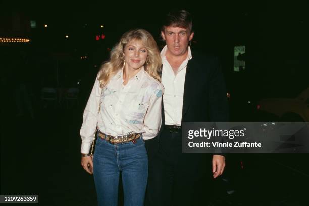 American businessman Donald Trump and American actress Marla Maples attend an event on circa 1992 in New York City, New York, circa 1992.