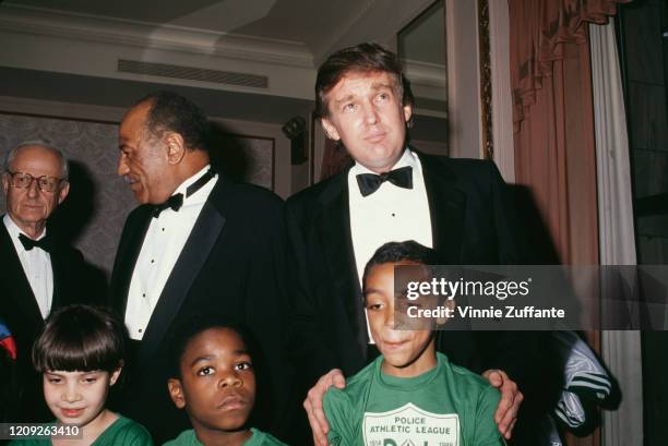 American businessman Donald Trump attends 17th Annual Police Athletic League Dinner Gala, held at the Plaza Hotel in New York City, New York, 12th...