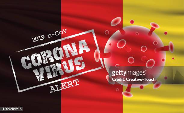 bildbanksillustrationer, clip art samt tecknat material och ikoner med global corona virus alert - belgisk kultur