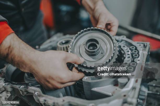 car gearbox repair - bearings metal stock pictures, royalty-free photos & images