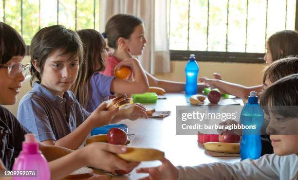 school canteen - lunch and learn stock pictures, royalty-free photos & images