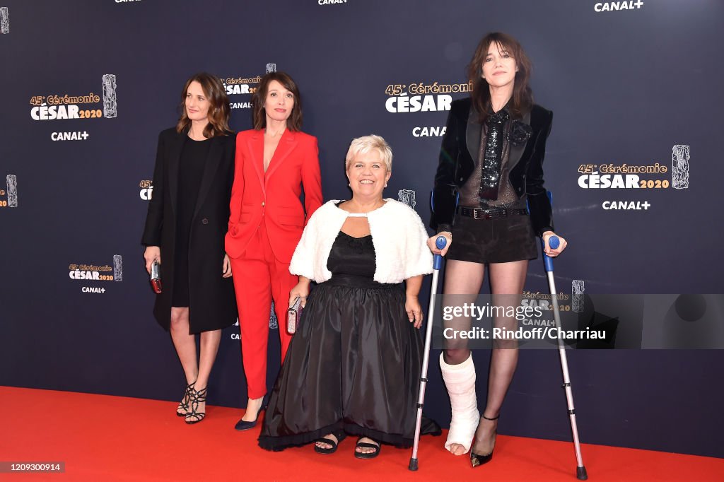 Red Carpet Arrivals - Cesar Film Awards 2020 At Salle Pleyel In Paris