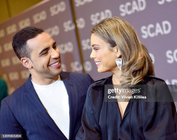 Victor Rasuk and Nathalie Kelley attend the SCAD aTVfest 2020 - "The Baker And The Beauty" on February 28, 2020 in Atlanta, Georgia.