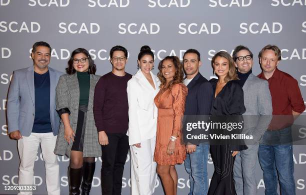 Carlos Gomez , Belissa Escobedo, David Del Rio, Michelle Veintimilla, Lisa Vidal, Victor Rasuk, Nathalie Kelley and Dan Bucatinsky attend the SCAD...