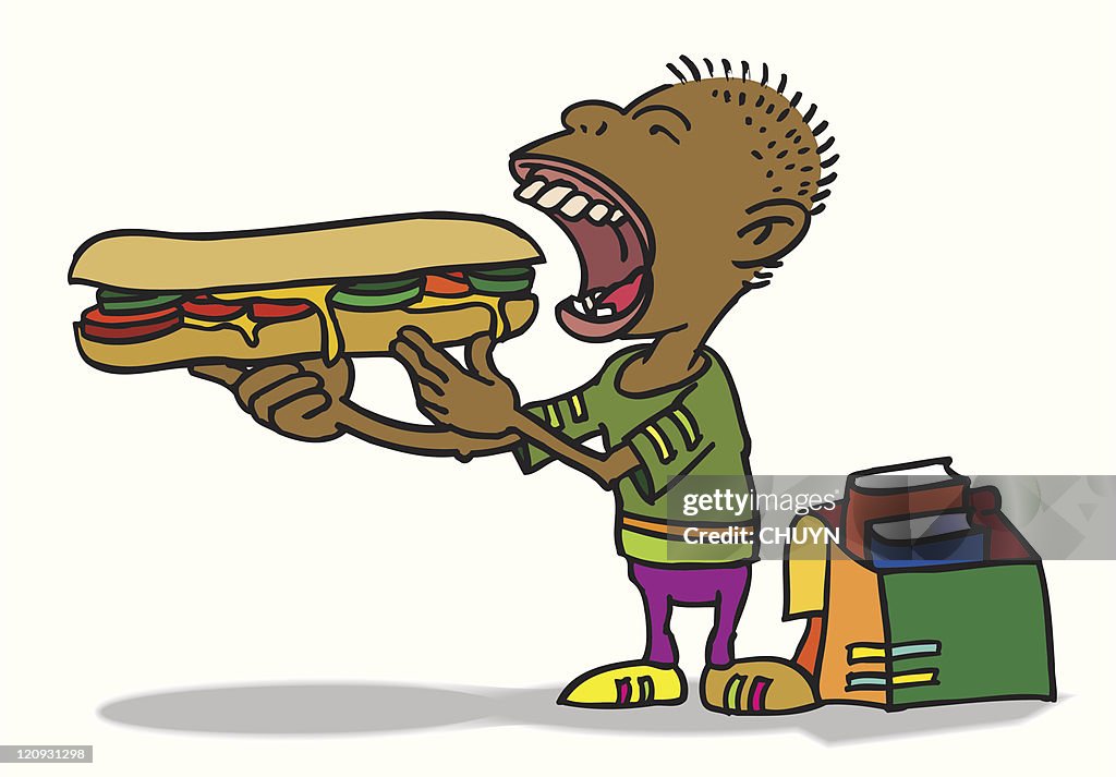 First Bite Cartoon First Bite High-Res Vector Graphic - Getty Images