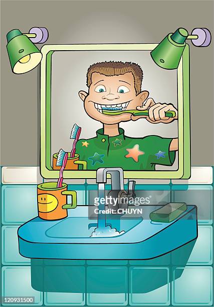 199 Cartoon Brushing Teeth Photos and Premium High Res Pictures - Getty  Images