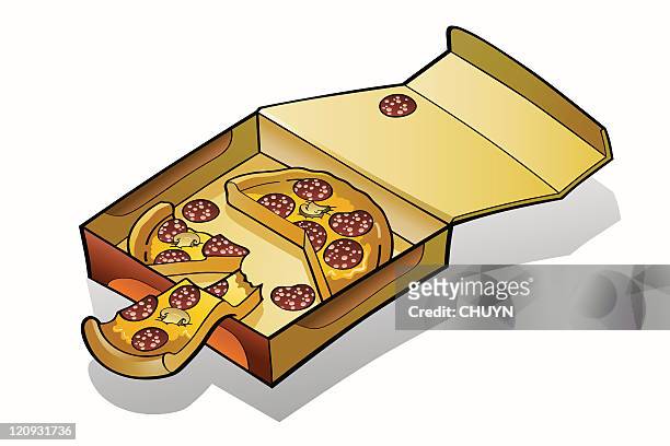Pizza Box High Res Illustrations - Getty Images