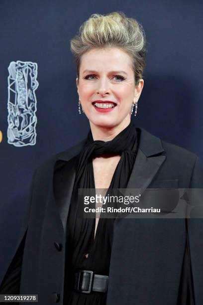 Karin Viard arrives at the Cesar Film Awards 2020 Ceremony At Salle Pleyel In Paris on February 28, 2020 in Paris, France.