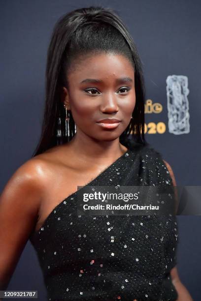 Karidja Toure arrives at the Cesar Film Awards 2020 Ceremony At Salle Pleyel In Paris on February 28, 2020 in Paris, France.