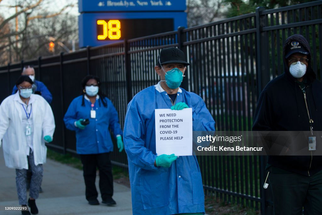 Nurses At Brookyn VA Medical Center Protest Lack Of PPE And Staffing Levels