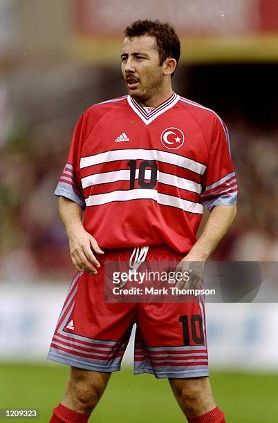Sergen Yalcin of Turkey during the Euro 2000 qualifier against Northern Ireland at Windsor Park in Belfast, Northern Ireland. \ Mandatory Credit:...