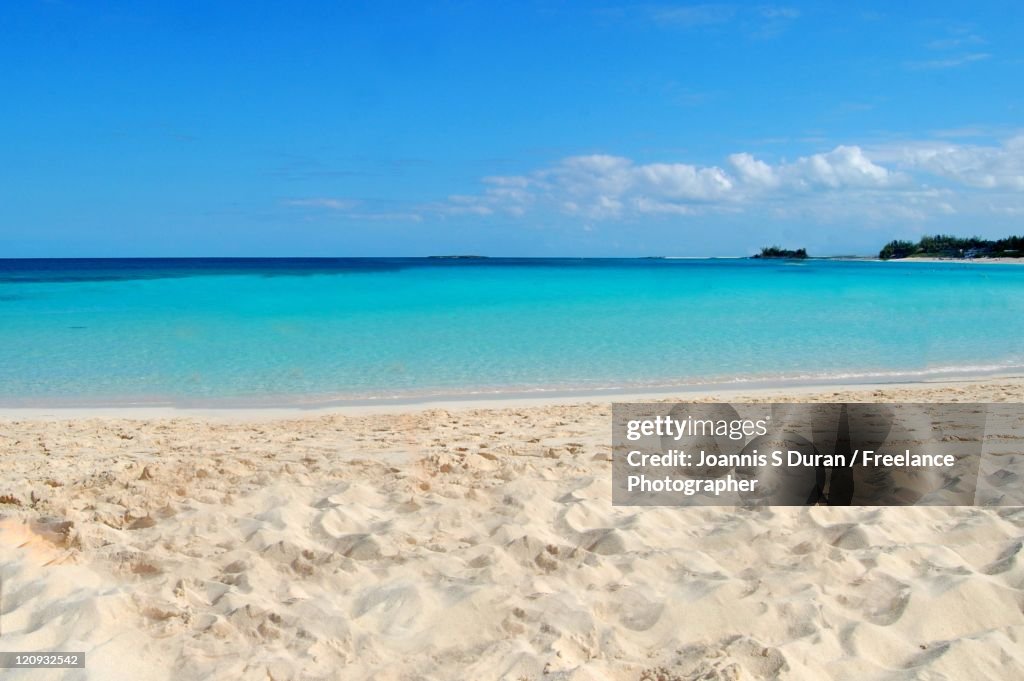 Sand beach in Bahamas