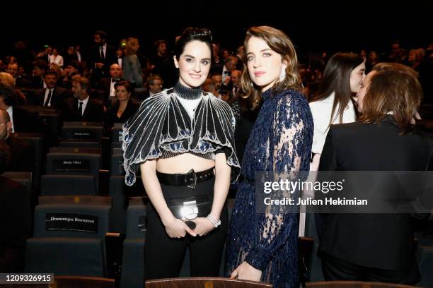 Noemie Merlant and Adele Haenel attend the Cesar Film Awards 2020 Ceremony At Salle Pleyel In Paris on February 28, 2020 in Paris, France.