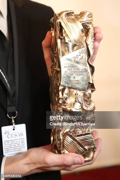 Illustration view of a Cesar during the Cesar Film Awards 2020 Ceremony at Salle Pleyel In Paris on February 28, 2020 in Paris, France.