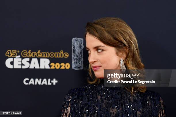 Adele Haenel arrives at the Cesar Film Awards 2020 Ceremony At Salle Pleyel In Paris on February 28, 2020 in Paris, France.